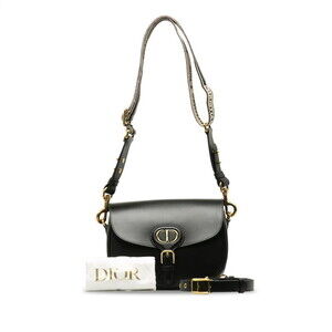 Dior Bobby Shoulder Bag Black Leather